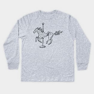 Inktober Carousel Kids Long Sleeve T-Shirt